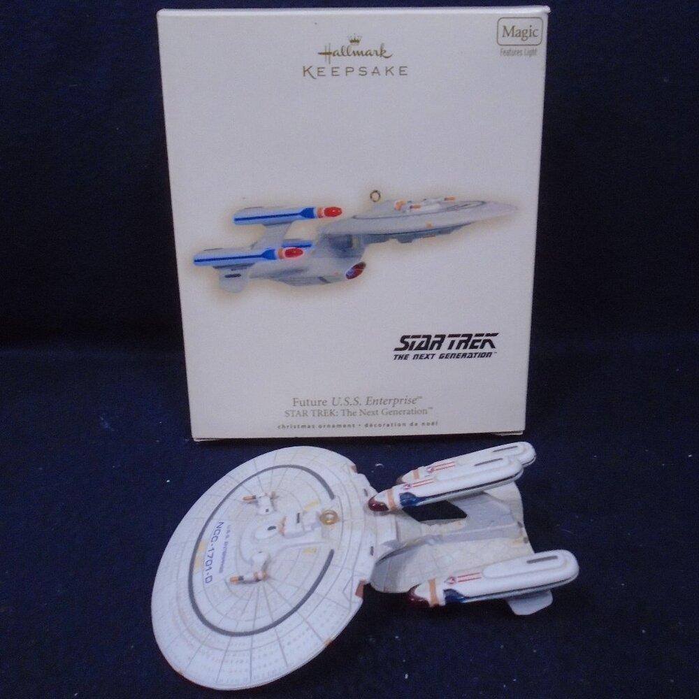 Future USS Enterprise Star Trek The Next Generation Hallmark Keepsake Magic
